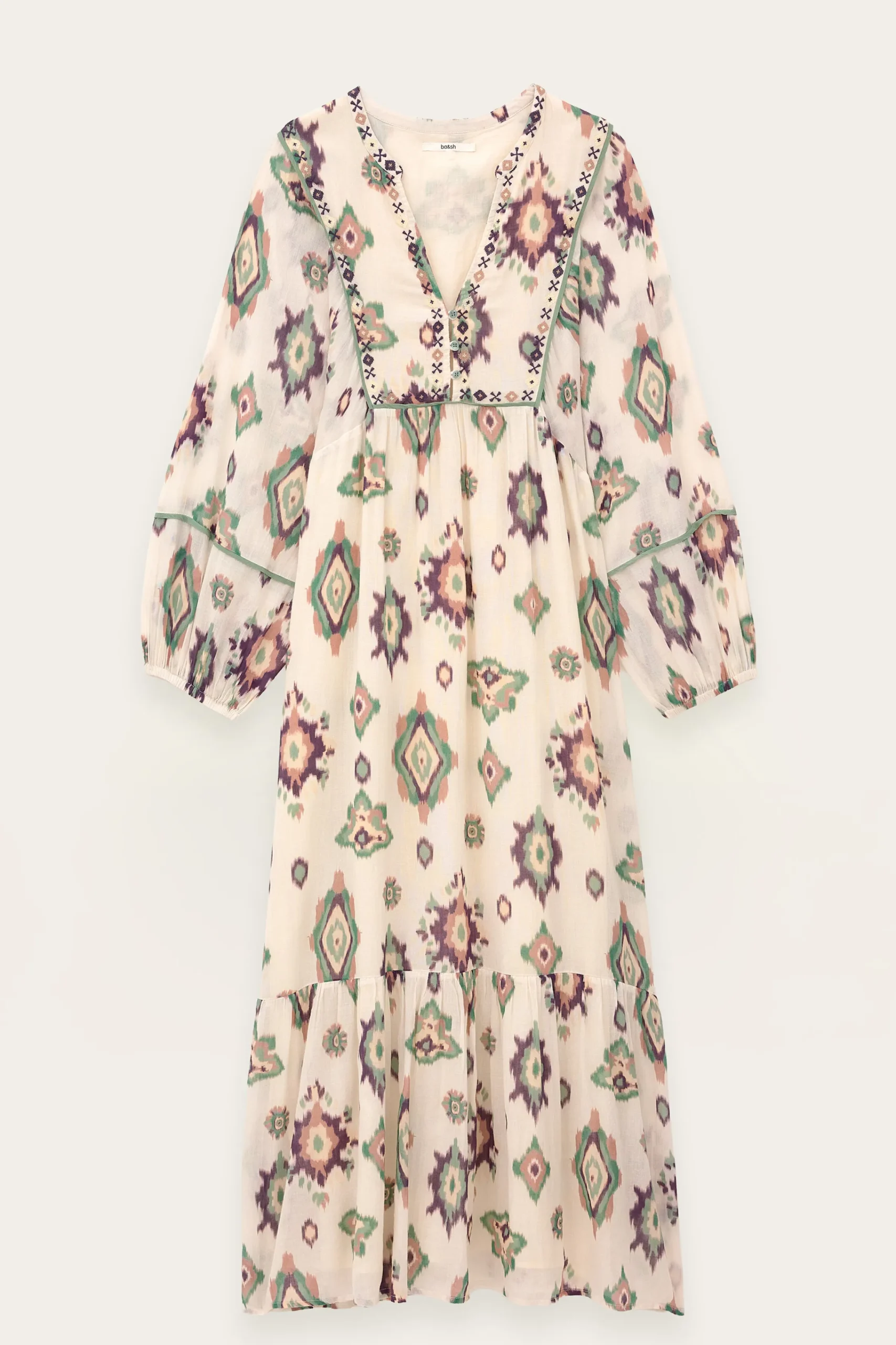 Ba&Sh OELIA vestido midi ECRU Discount