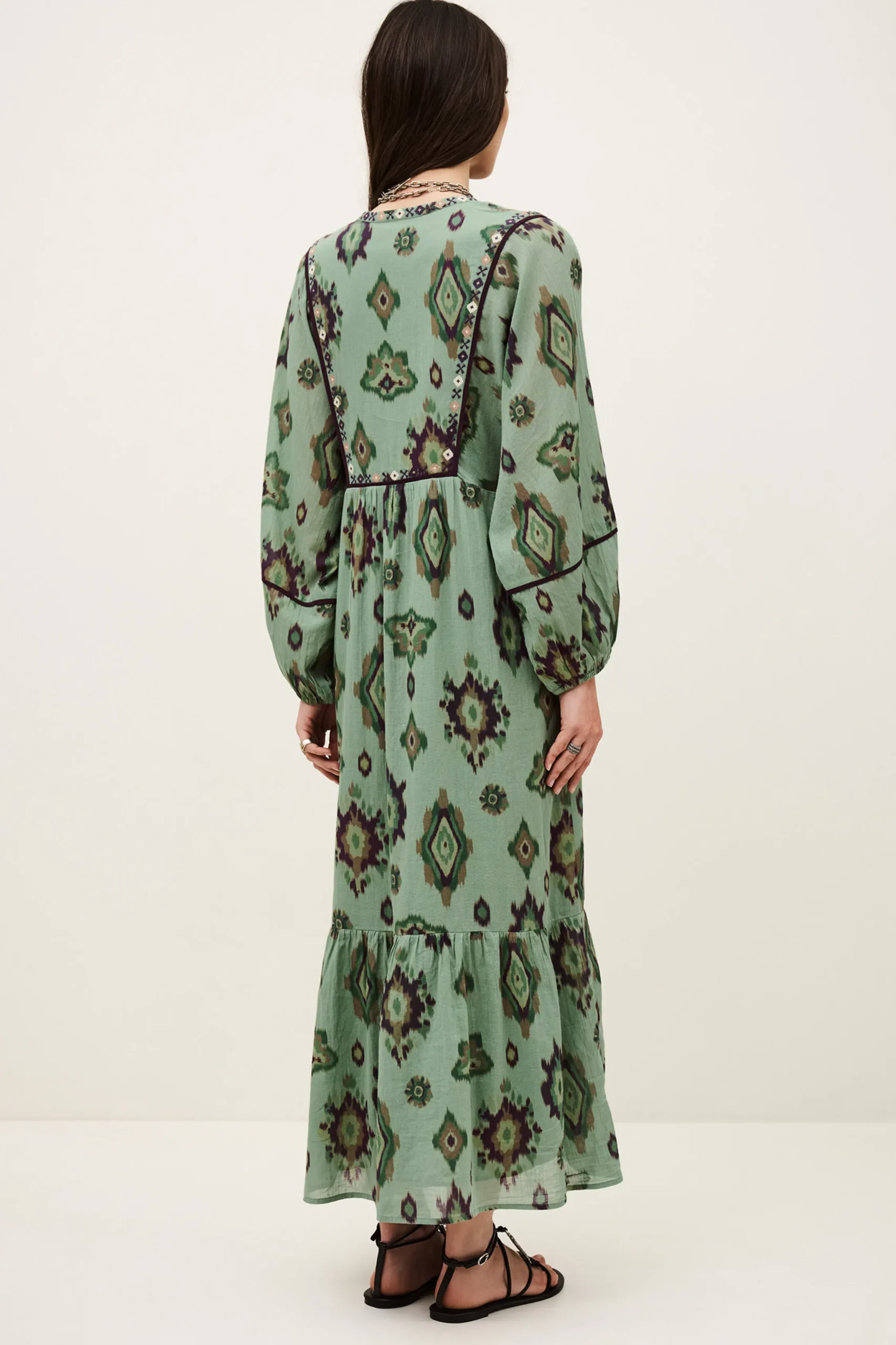 Ba&Sh OELIA vestido midi VERDE Best