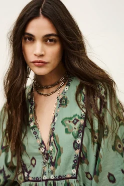 Ba&Sh OLALIE vestido corto VERDE Hot