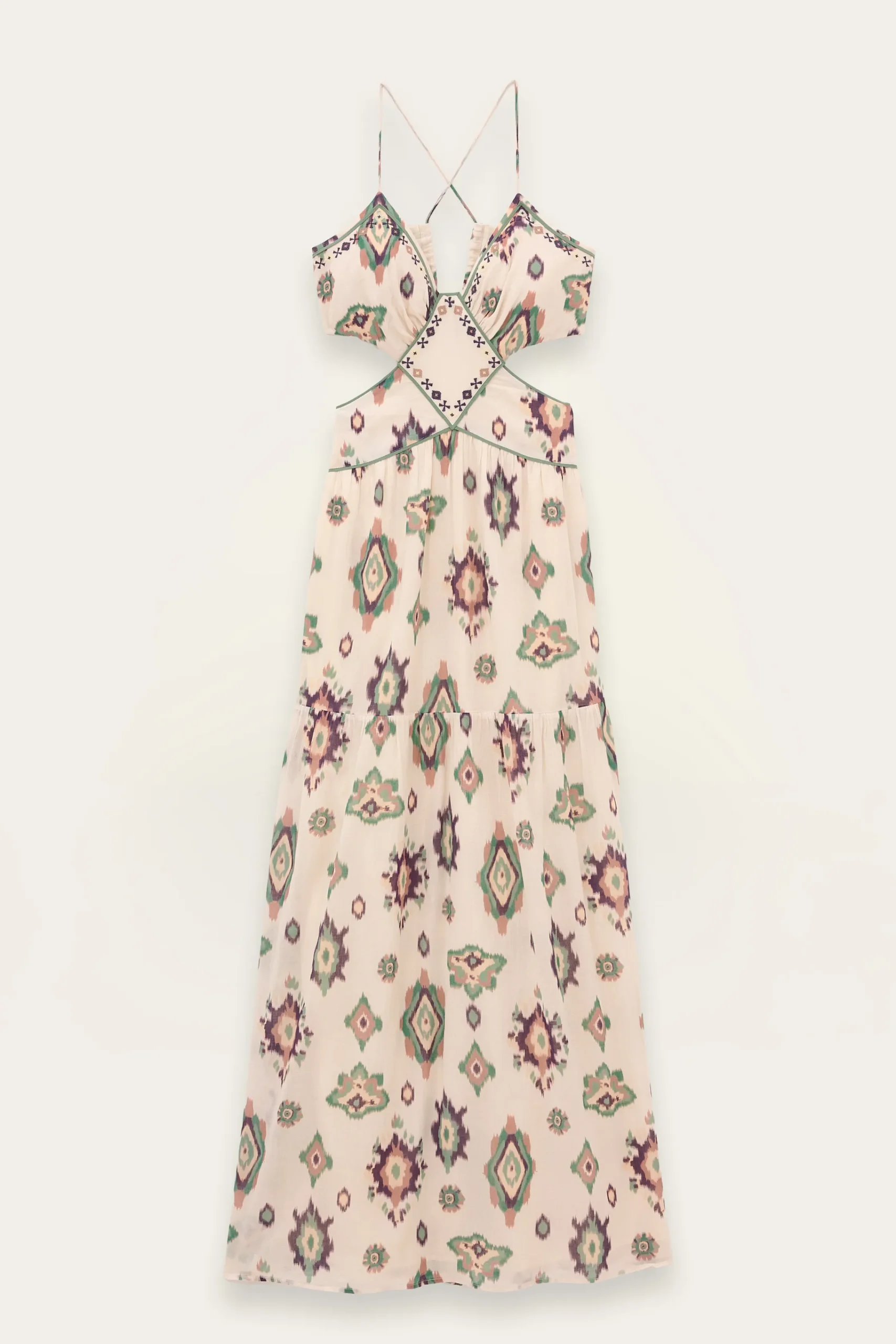 Ba&Sh OMELIA vestido largo ECRU New