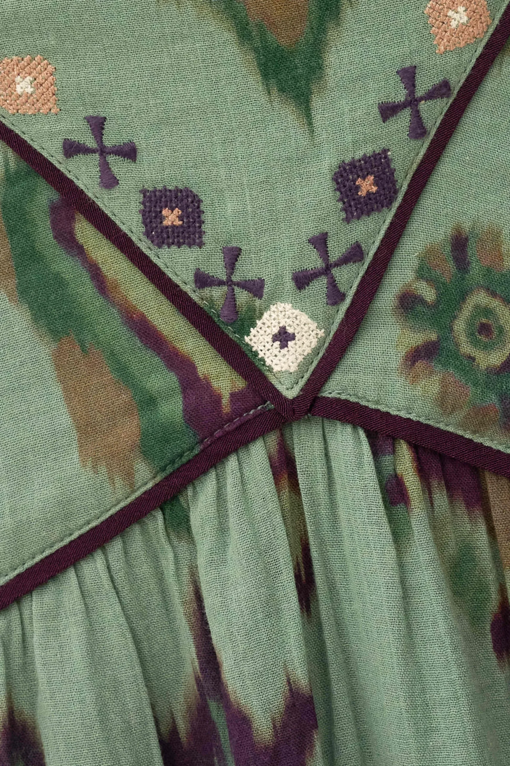 Ba&Sh OMELIA vestido largo VERDE Sale