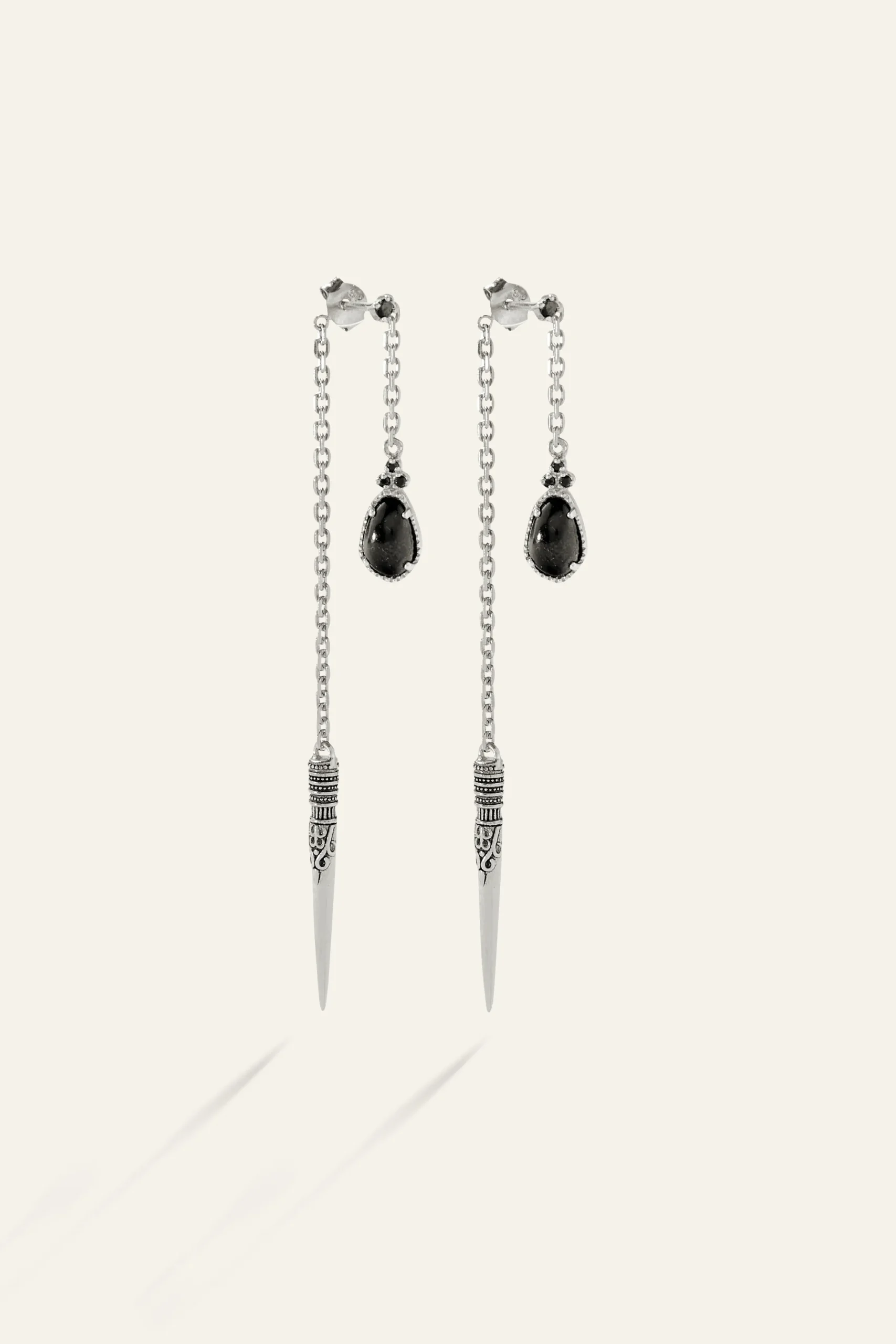 Ba&Sh OSKAR EARRINGS GRIS New