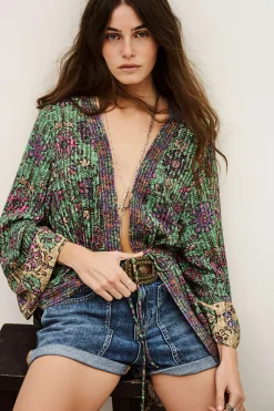 Ba&Sh PADRIG kimono largo VERDE Best