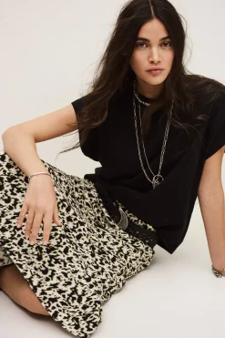 Ba&Sh PAENA falda midi al bies ECRU Outlet