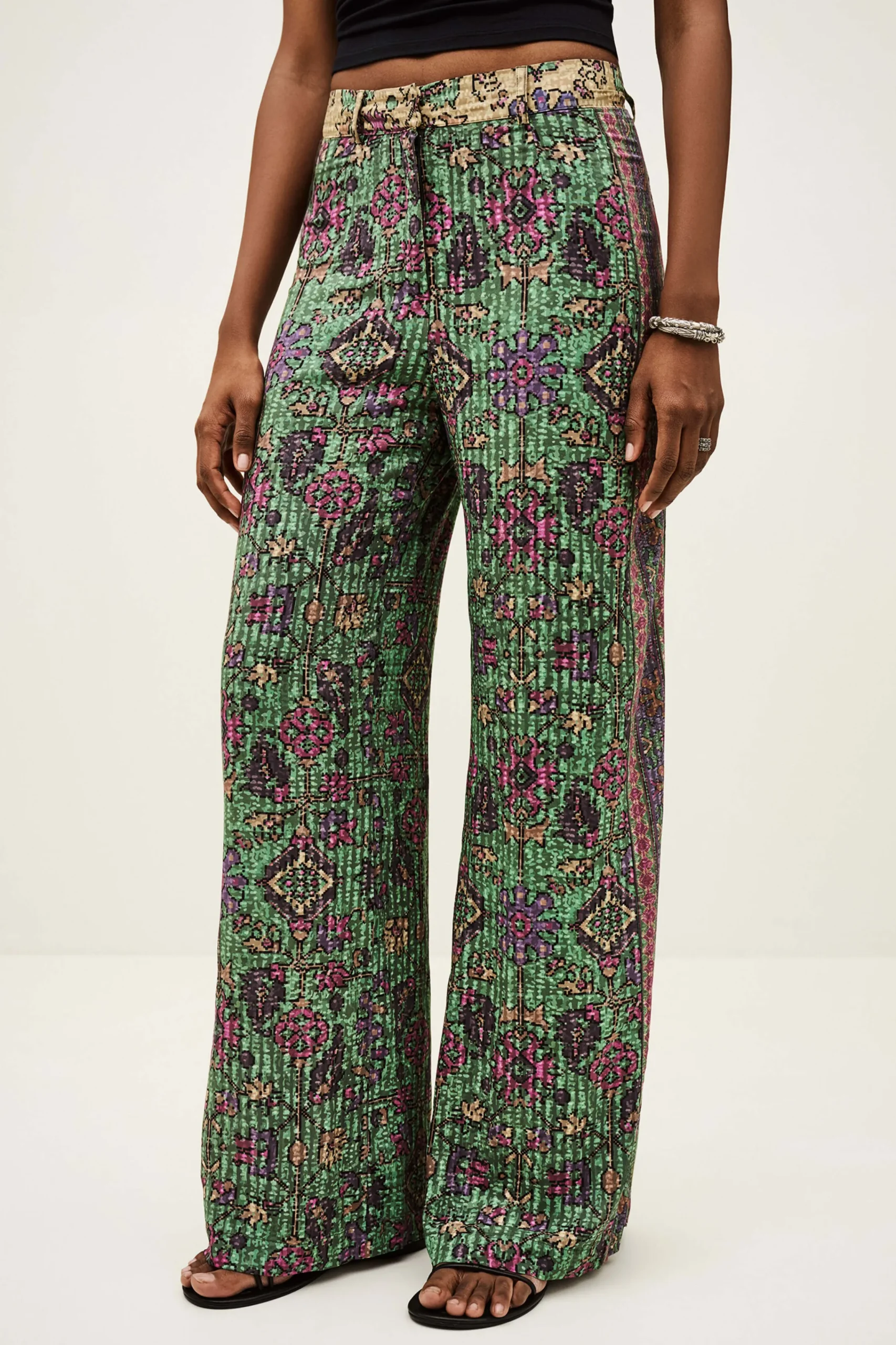 Ba&Sh PALI pantalón ancho € 195 VERDE Sale