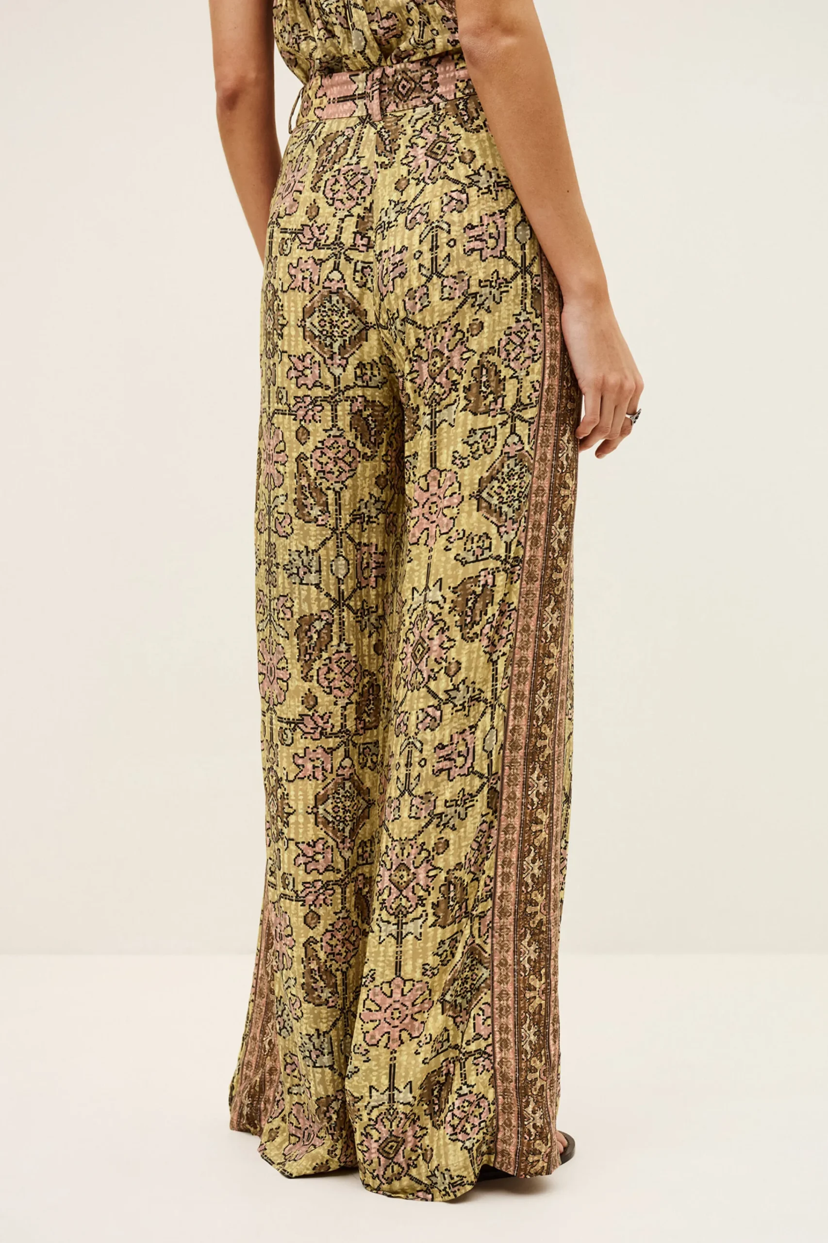 Ba&Sh PALI pantalón ancho € 195 AMARILLO Clearance