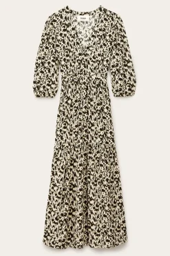 Ba&Sh PALMA vestido largo elegante ECRU New