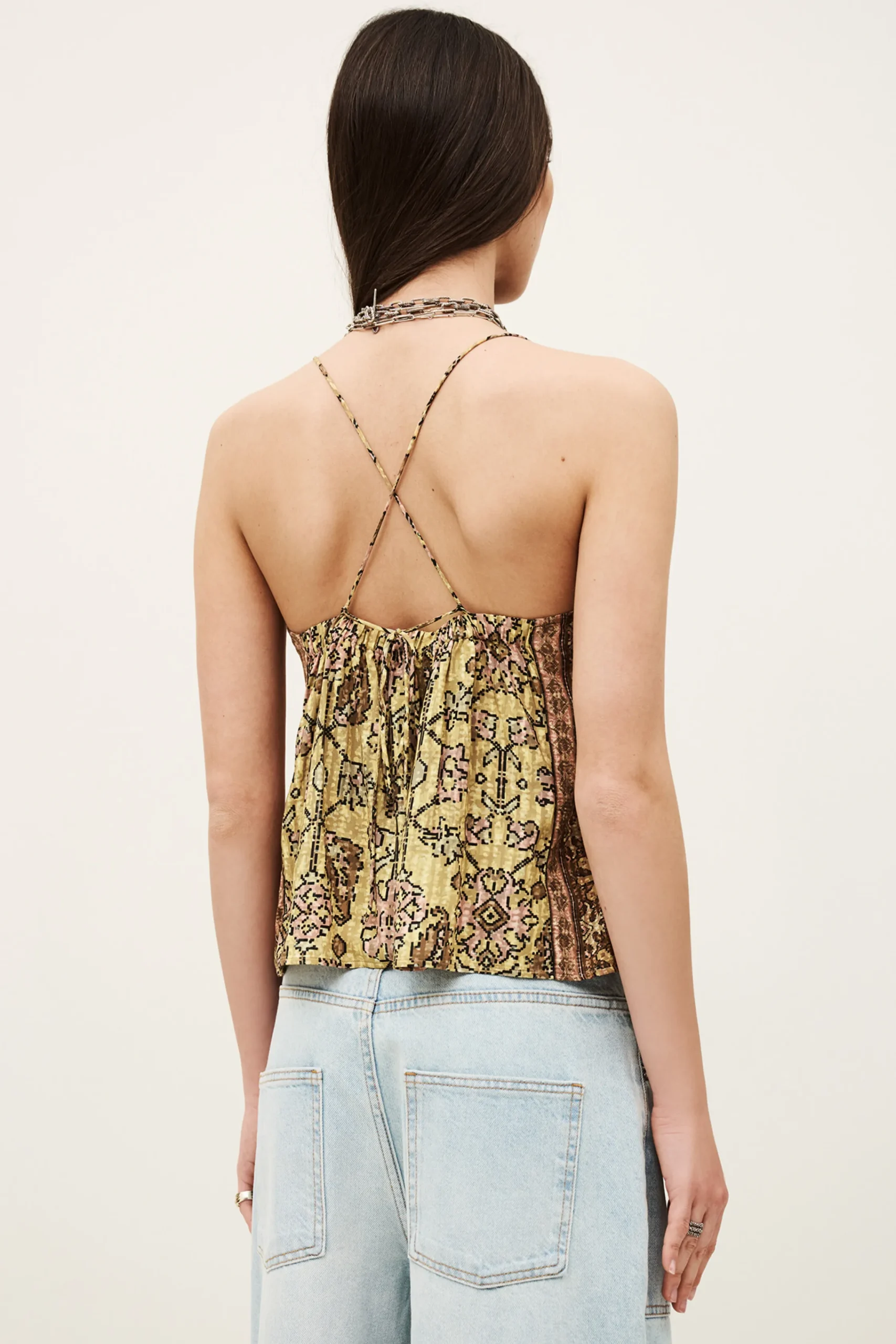 Ba&Sh PAMELA top de tirantes AMARILLO New