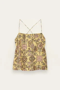 Ba&Sh PAMELA top de tirantes AMARILLO New