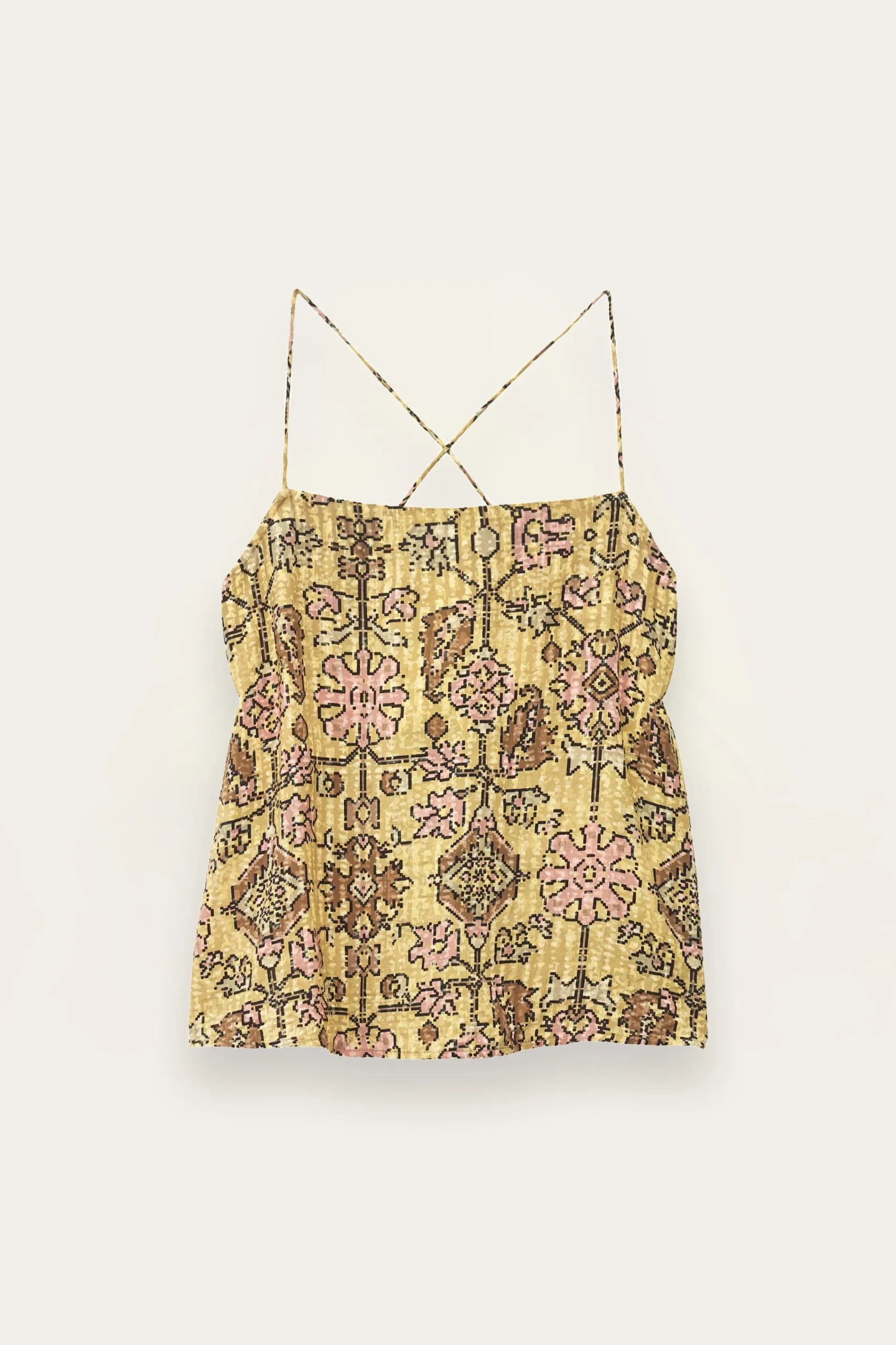 Ba&Sh PAMELA top de tirantes AMARILLO New