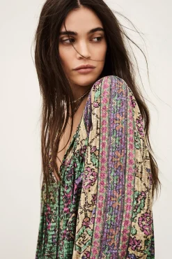 Ba&Sh PAMILA blusa ancha VERDE New