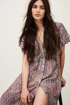 Ba&Sh PARETA vestido midi PINK Online