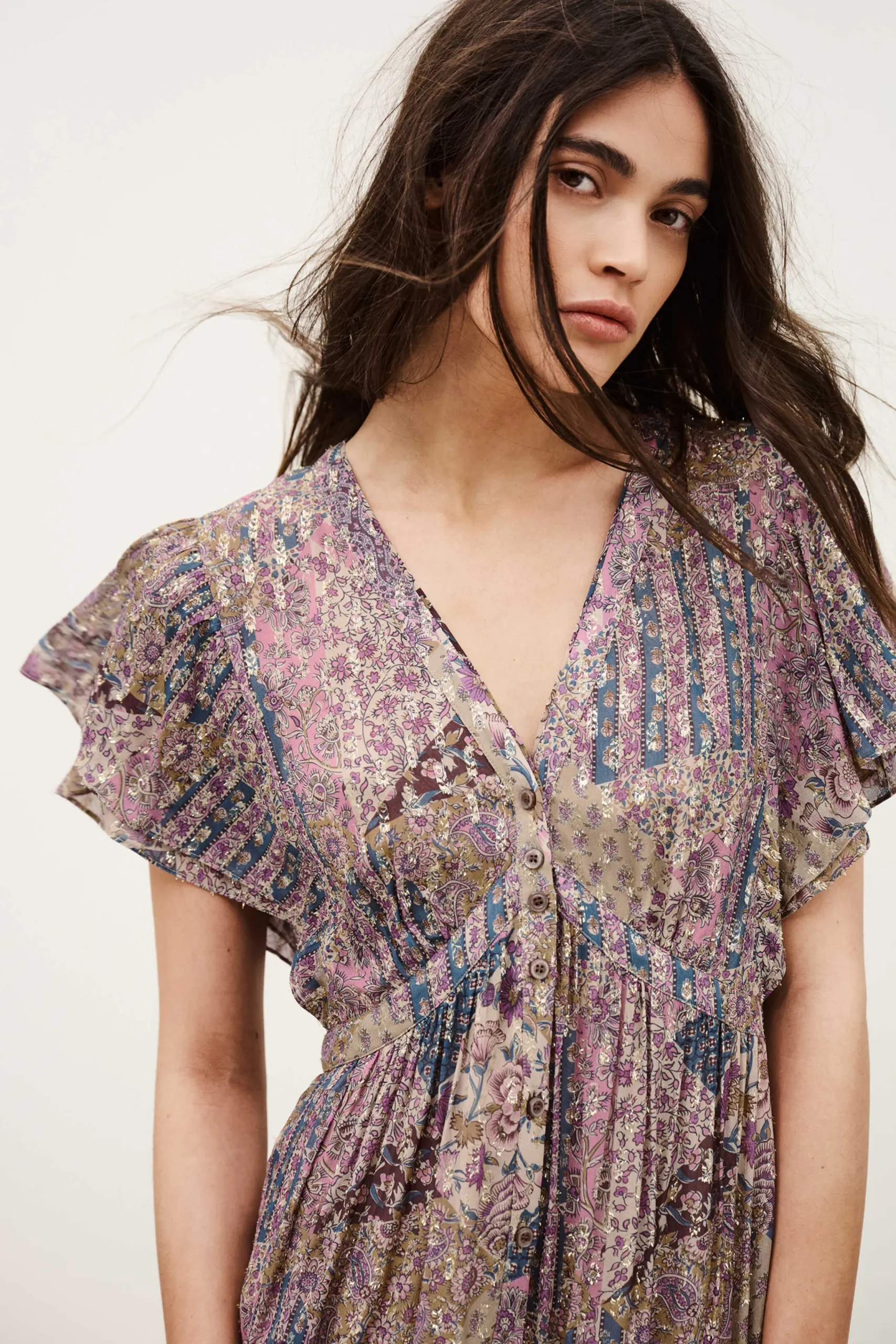 Ba&Sh PARETA vestido midi PINK Online