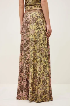 Ba&Sh PARIO falda midi AMARILLO