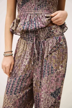 Ba&Sh PARSY pantalón ancho € 225 PINK New