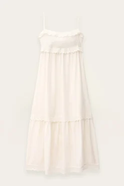 Ba&Sh PENNY vestido midi elegante ECRU Discount