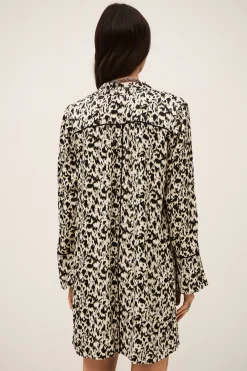 Ba&Sh PERLA vestido corto estampado ECRU Outlet