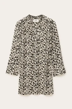 Ba&Sh PERLA vestido corto estampado ECRU Outlet