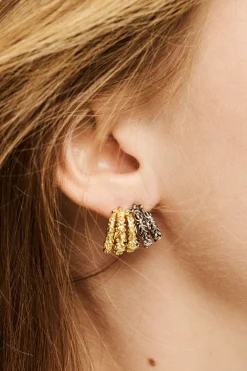 Ba&Sh PERRINE pendientes de circonita GRIS Best
