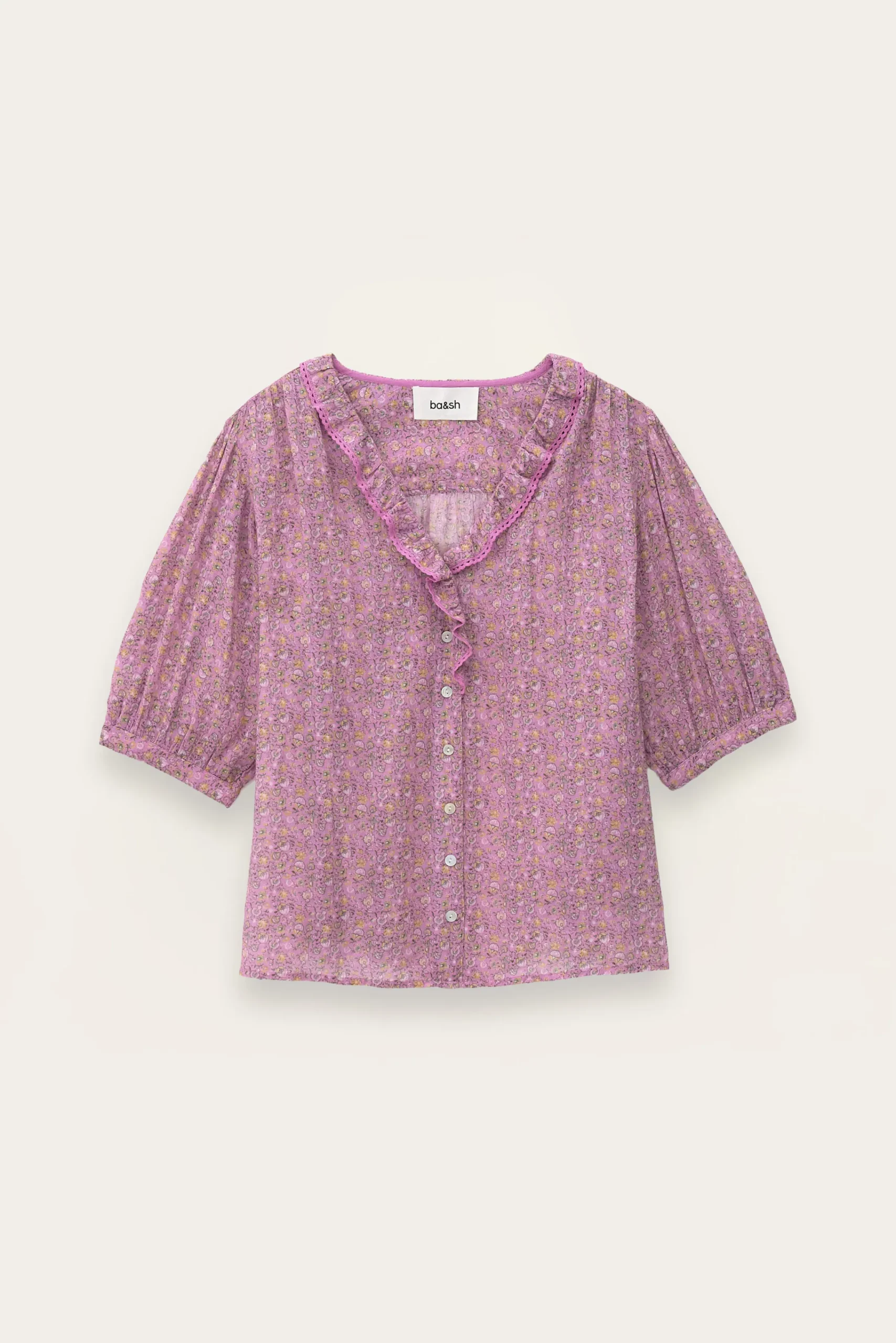 Ba&Sh PHYSALYS camisa estampada PINK Sale