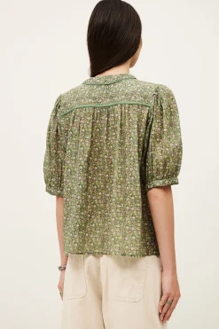 Ba&Sh PHYSALYS camisa estampada VERDE Sale