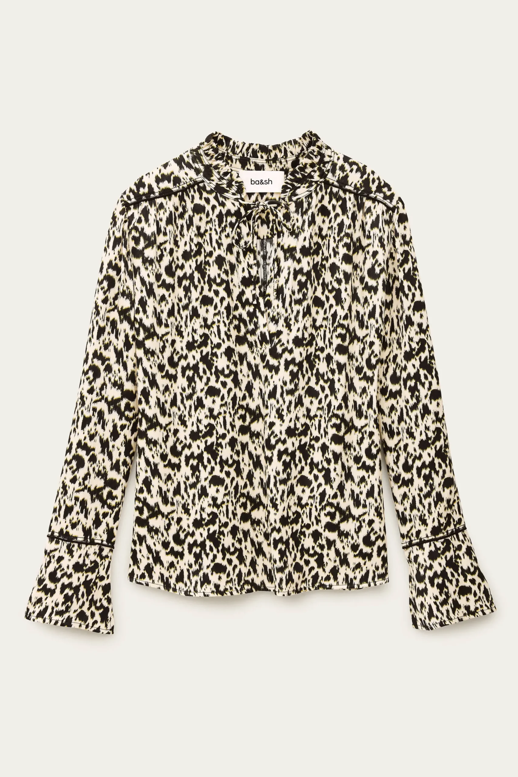 Ba&Sh PIA blusa larga estampada ECRU New