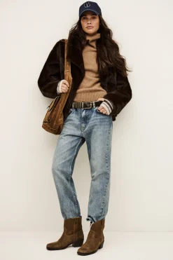 Ba&Sh PINIE faux fur coat MARRON New