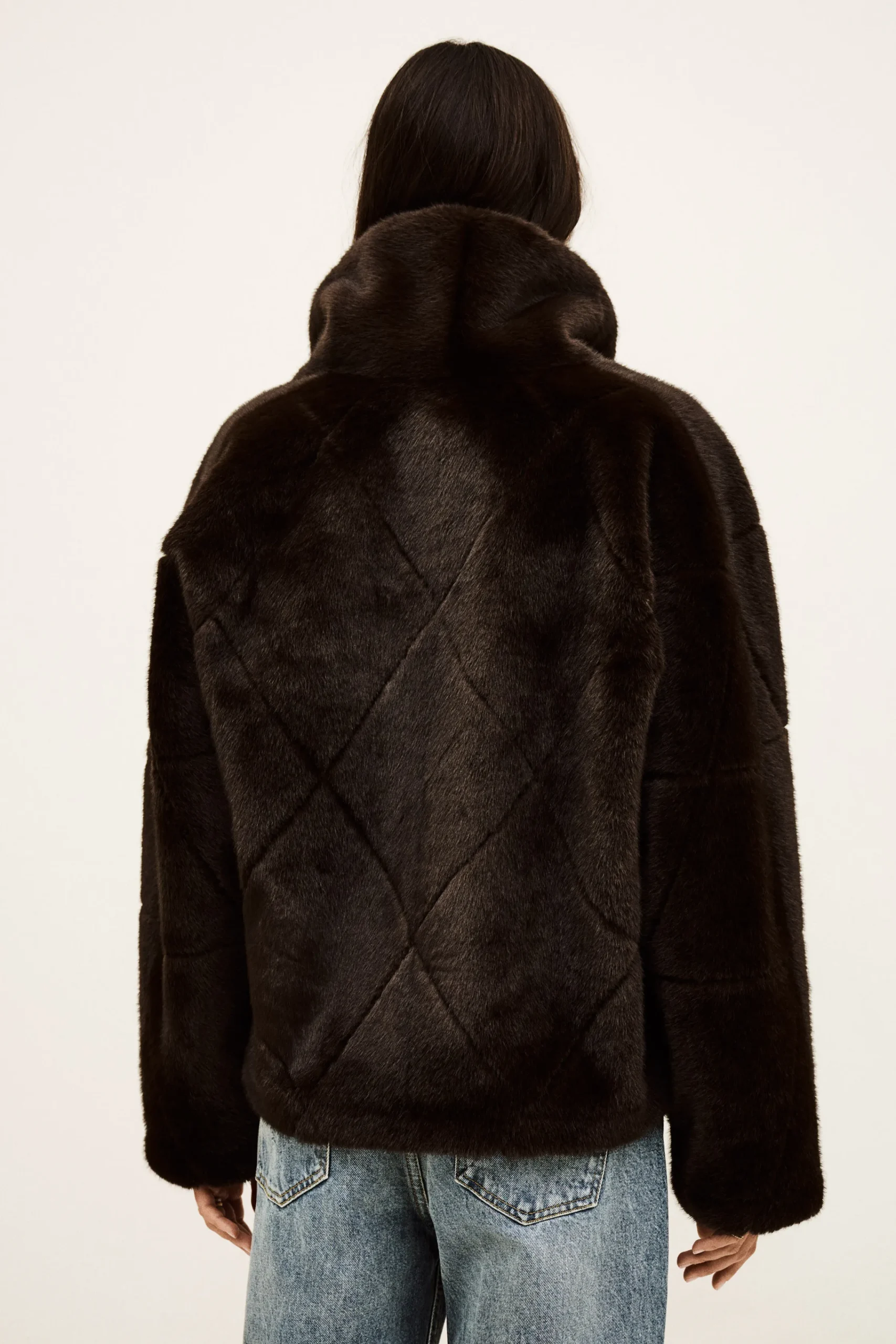 Ba&Sh PINIE faux fur coat MARRON New
