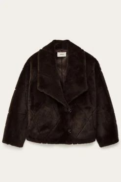 Ba&Sh PINIE faux fur coat MARRON New
