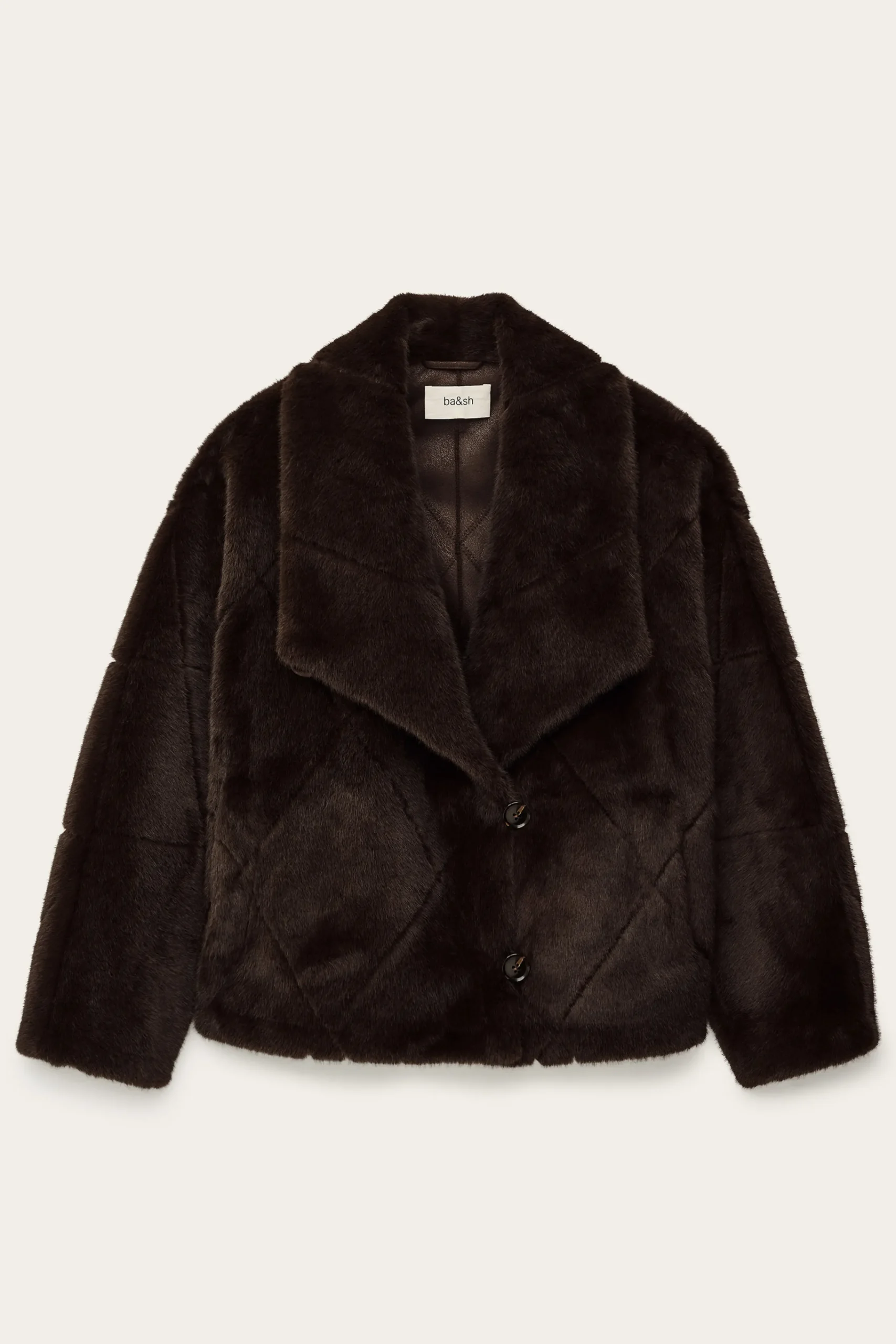 Ba&Sh PINIE faux fur coat MARRON New