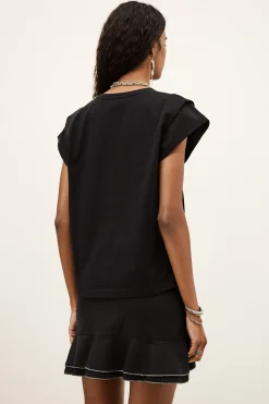 Ba&Sh PIO camiseta suelta NEGRO New
