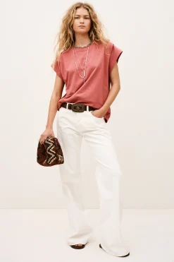 Ba&Sh PIO T-SHIRT PINK Outlet