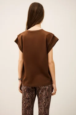 Ba&Sh PIO T-SHIRT MARRON