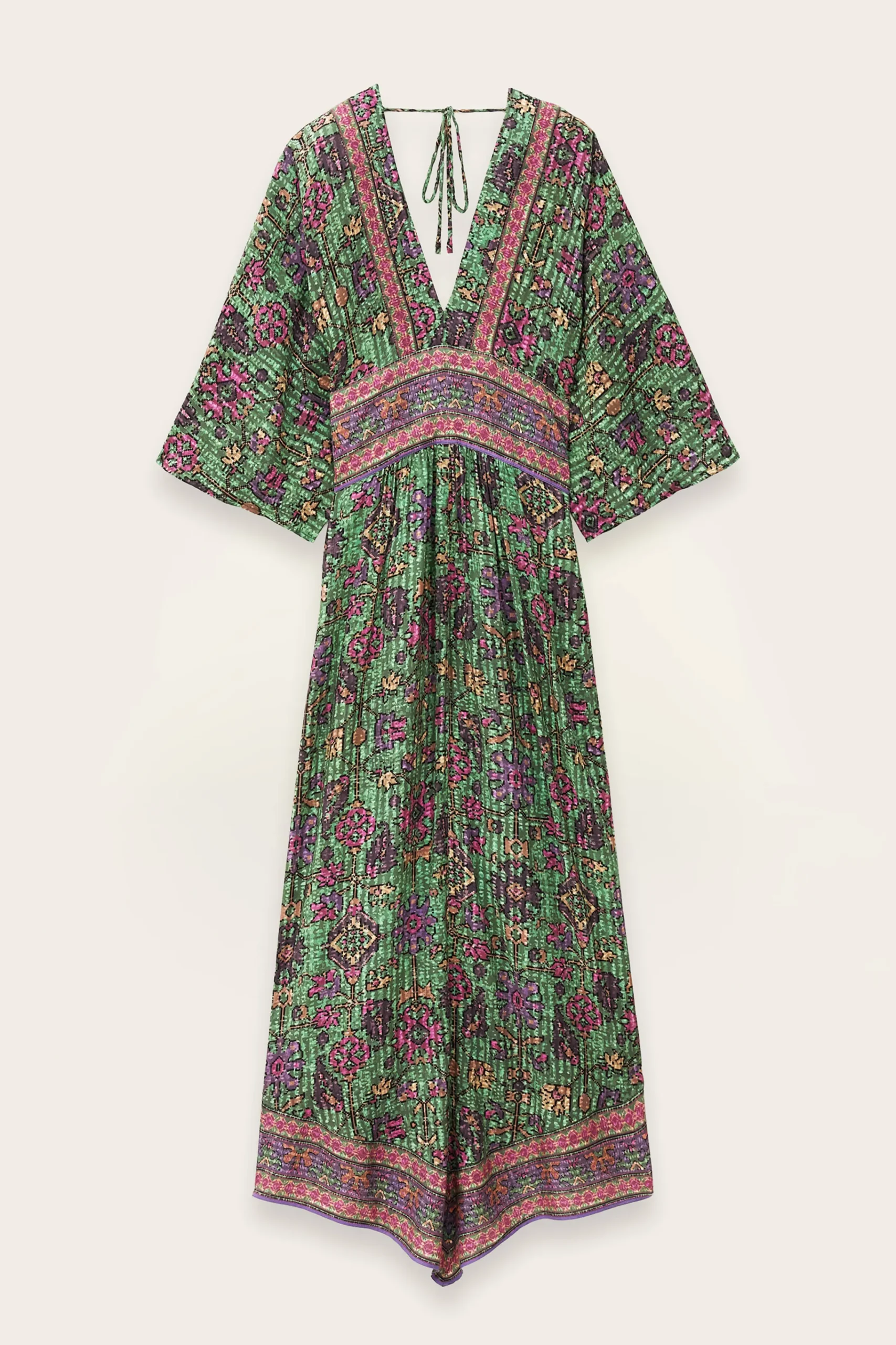 Ba&Sh PIPA vestido midi VERDE Outlet