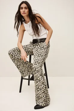 Ba&Sh PLYDE pantalón ancho estampado € 195 € 117 ECRU Sale