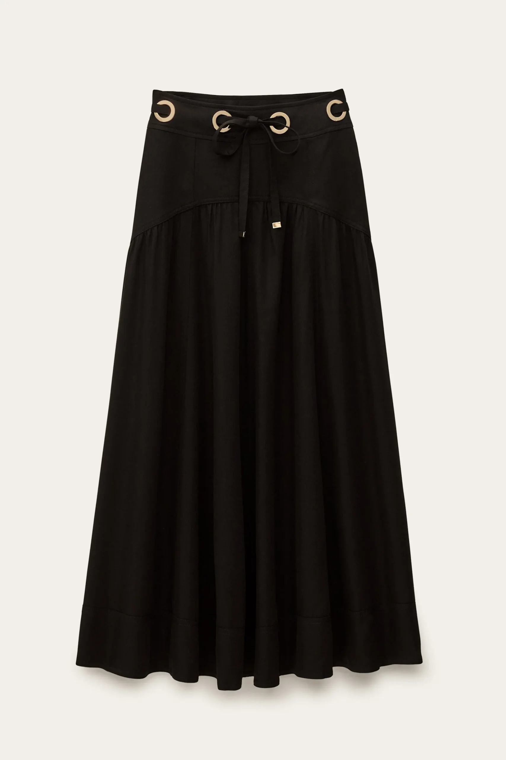Ba&Sh PONIA falda midi talle NEGRO Sale