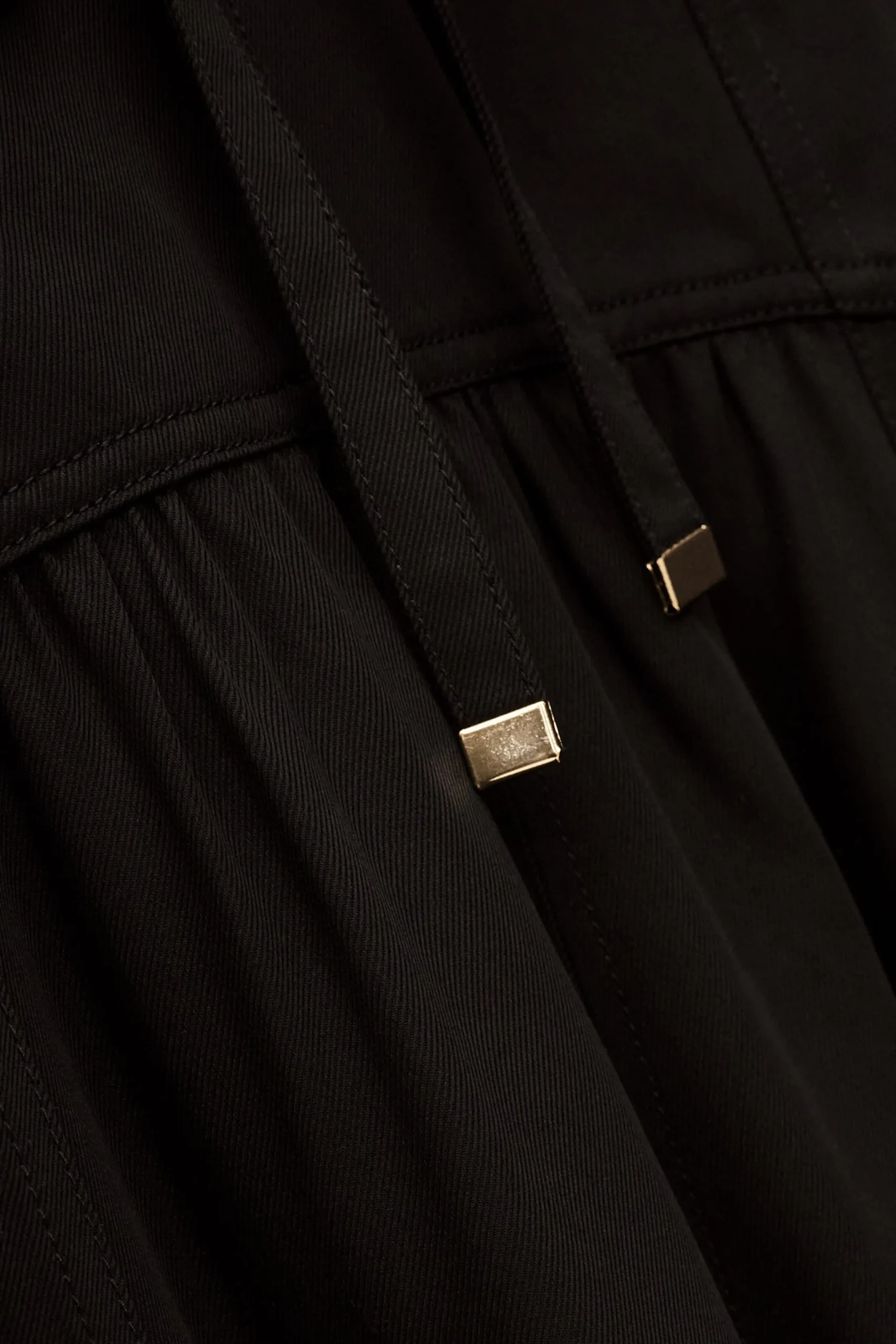 Ba&Sh PONIA falda midi talle NEGRO Sale