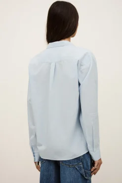 Ba&Sh PORZIA camisa ancha de rayas AZUL Outlet