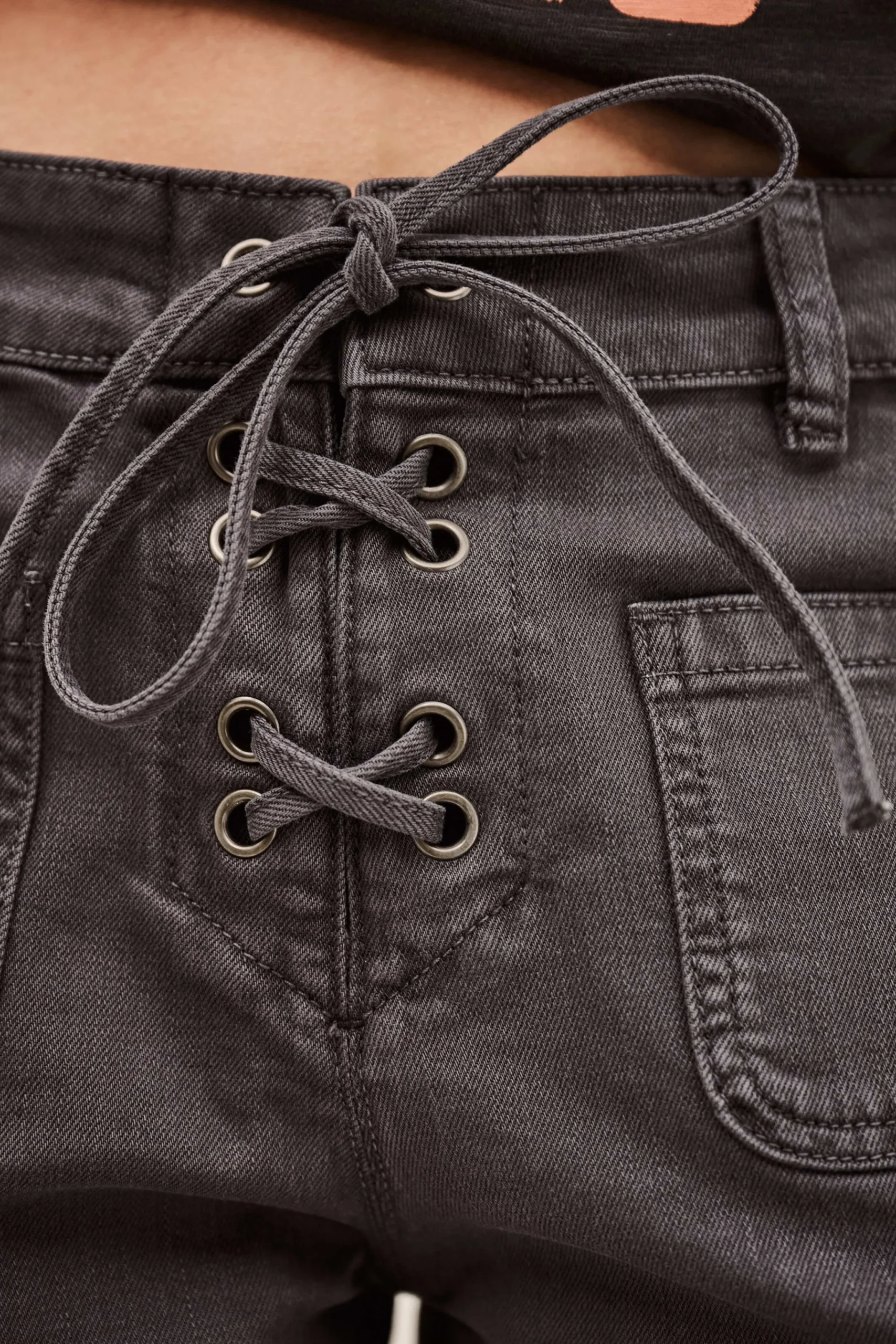 Ba&Sh RENO pantalón corto vaquero de talle alto € 165 GRIS