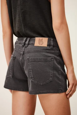 Ba&Sh RENO pantalón corto vaquero de talle alto € 165 GRIS