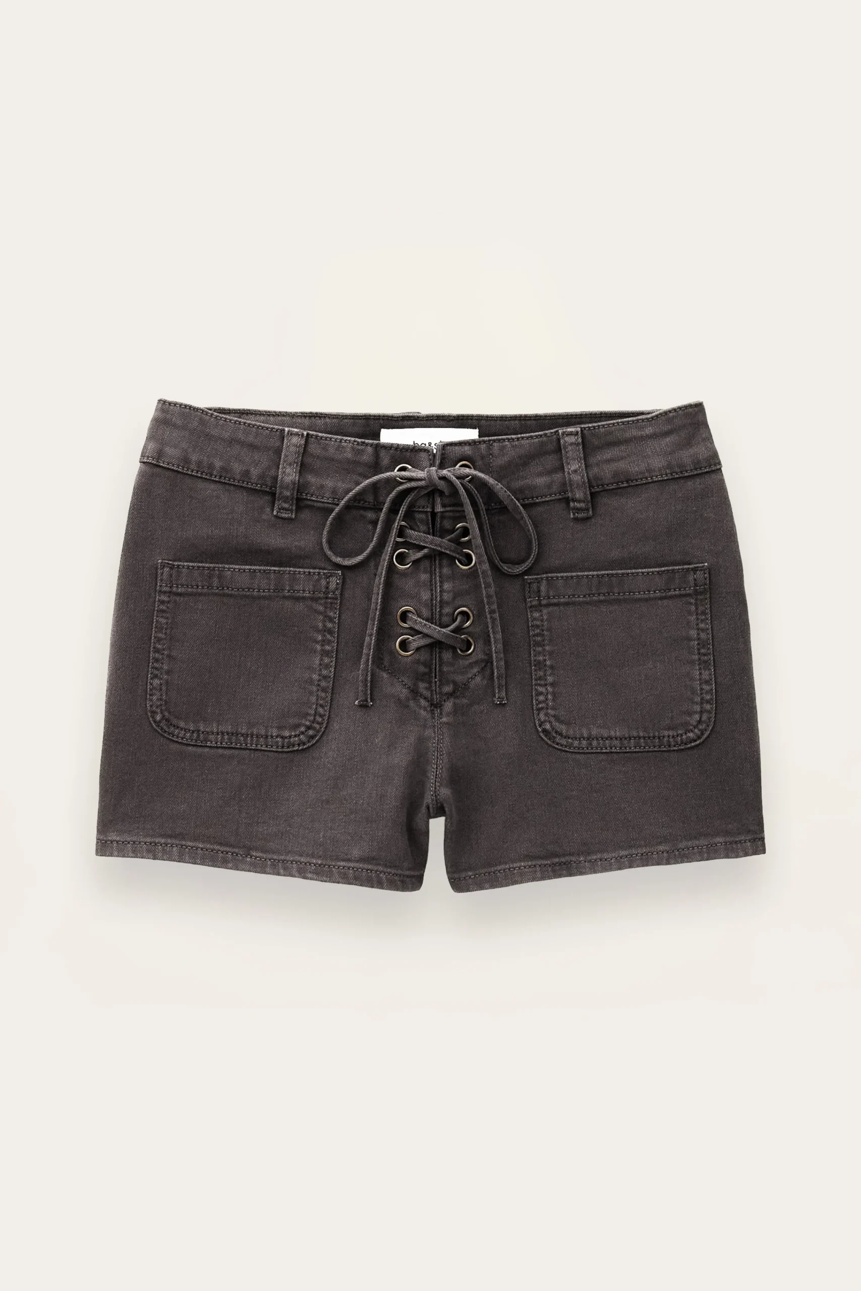 Ba&Sh RENO pantalón corto vaquero de talle alto € 165 GRIS