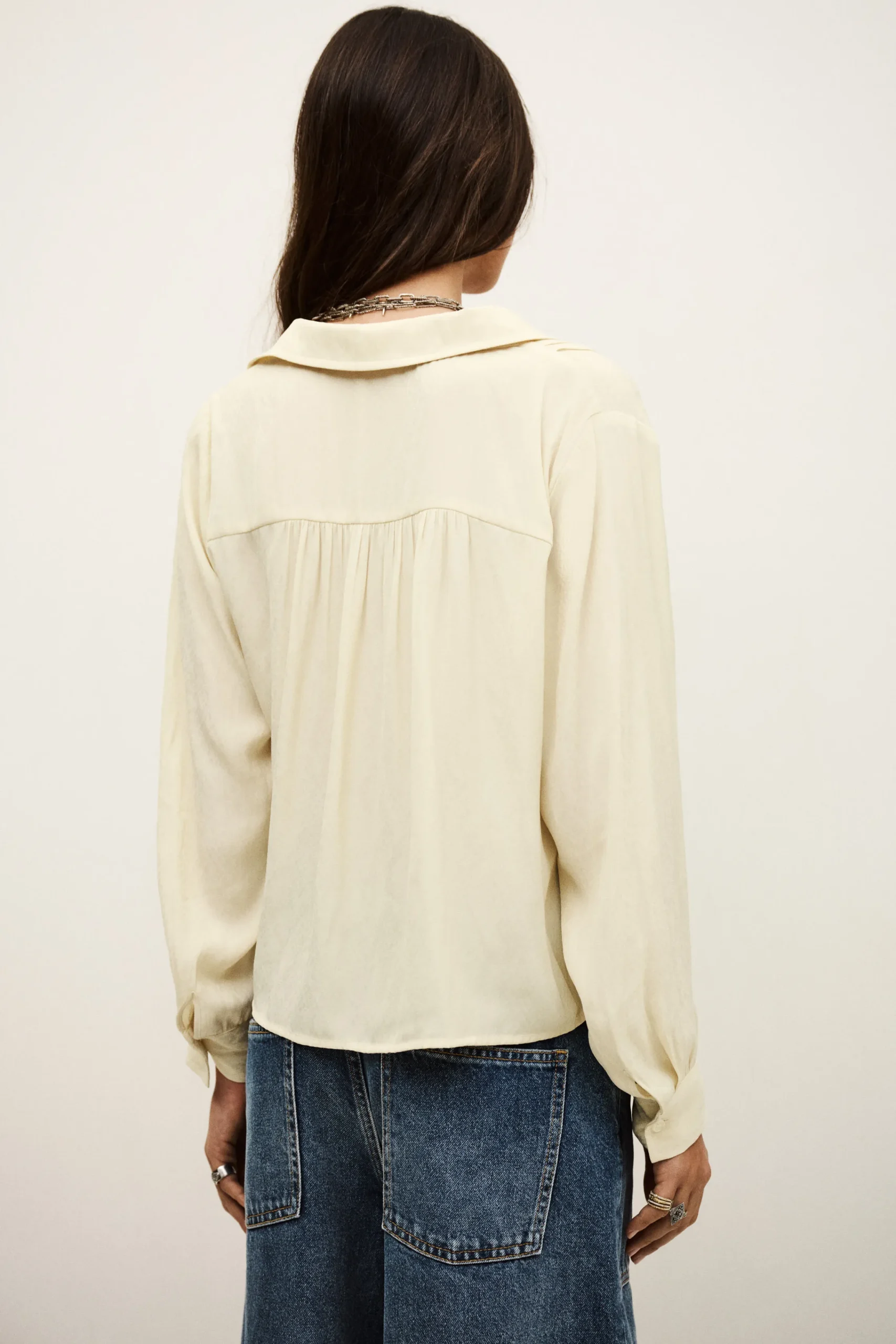 Ba&Sh RIATA camisa estampada BLANCO Clearance