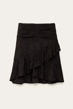 Ba&Sh RINO minifalda estampada NEGRO Best