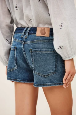 Ba&Sh RIO pantalón corto vaquero de talle alto € 165 AZUL Outlet