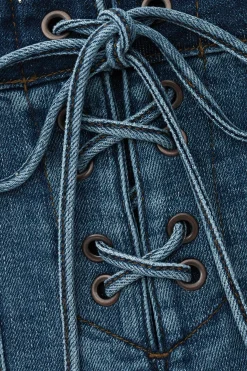 Ba&Sh RIO pantalón corto vaquero de talle alto € 165 AZUL Outlet