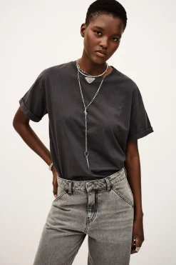 Ba&Sh ROSIE top de manga corta GRIS New