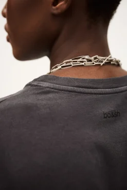 Ba&Sh ROSIE top de manga corta GRIS New