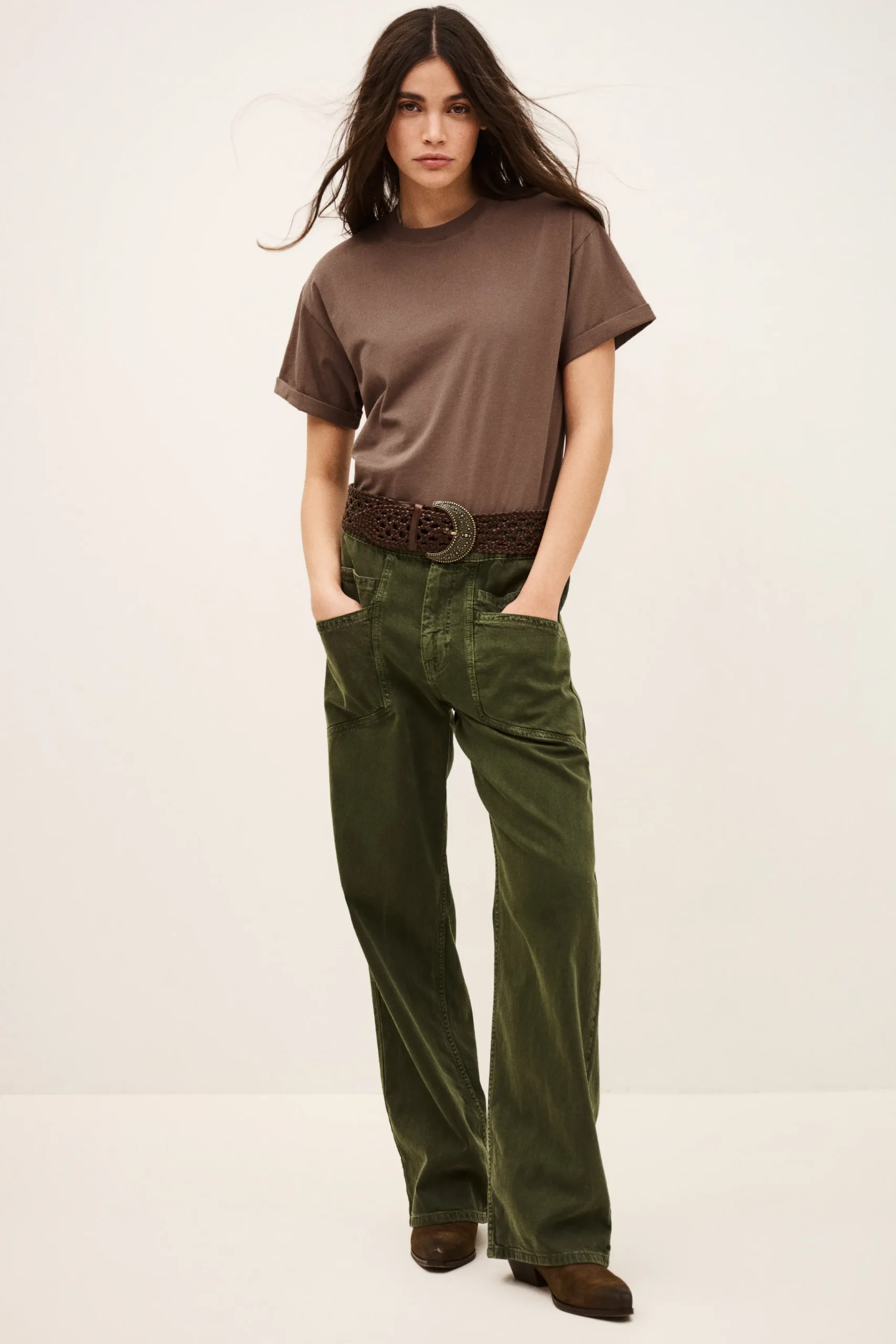 Ba&Sh ROSIE T-SHIRT MARRON Clearance