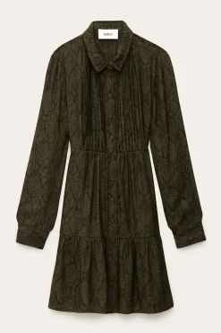 Ba&Sh ROSYNA vestido camisero corto VERDE Clearance