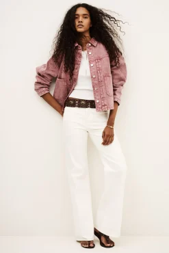 Ba&Sh RUNO chaqueta vaquera PINK Online